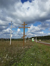 Крест при въезде в Завьялово