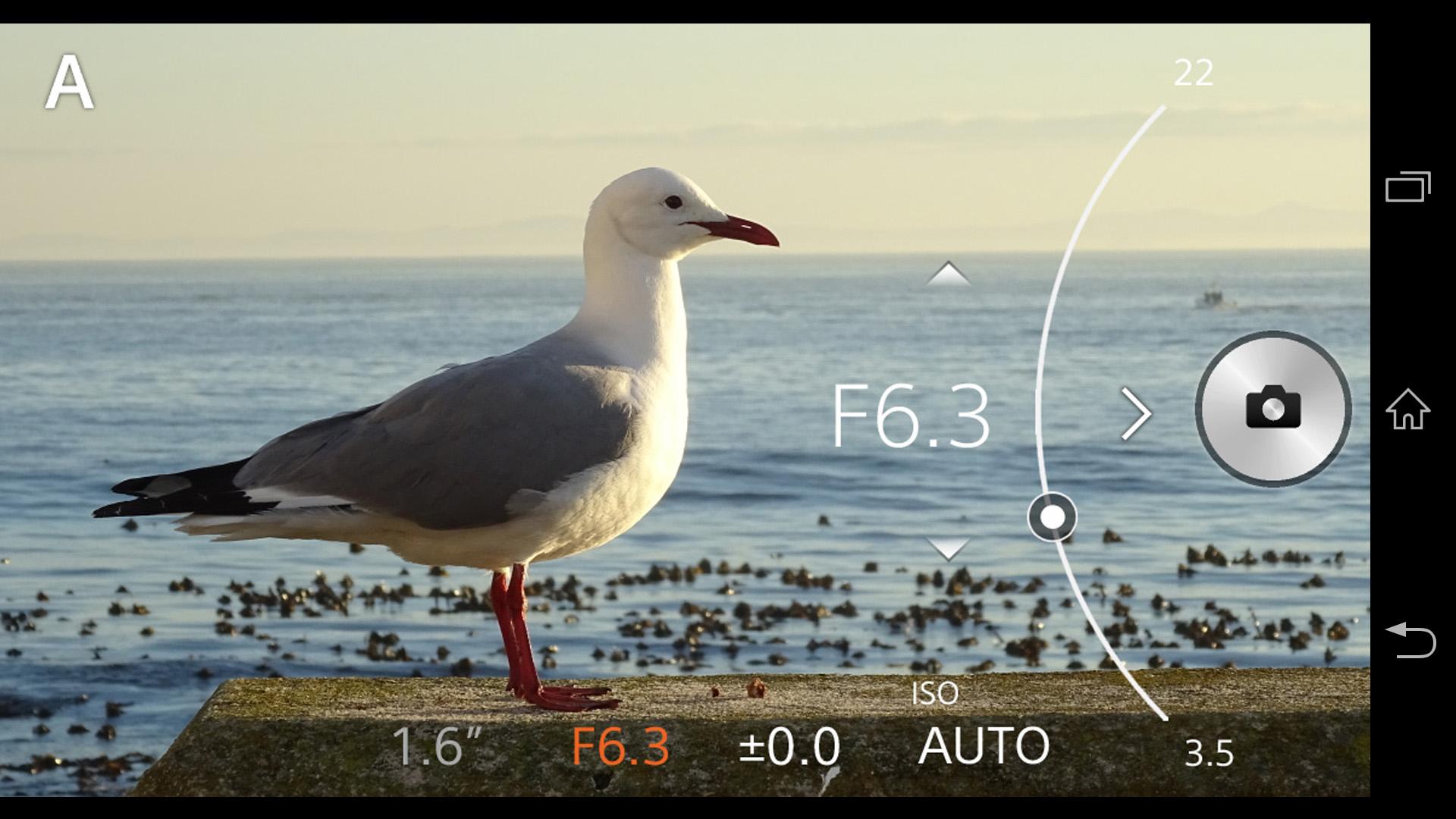 Android application Imaging Edge Mobile screenshort