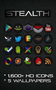 STEALTH - Icon Pack v2.5.1 Patched APk STEALTH - Icon Pack - screenshot thumbnail