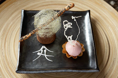 Oh my God, we're afraid to look: The Silk Harvest Chocolate Cake at Celebrity Cruises' Silk Harvest. Is it good?