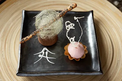 Oh my God, we're afraid to look: The Silk Harvest Chocolate Cake at Celebrity Cruises' Silk Harvest. Is it good?