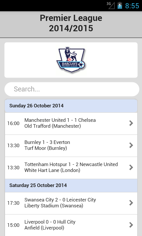 Football Live Scores - Android Apps on Google Play