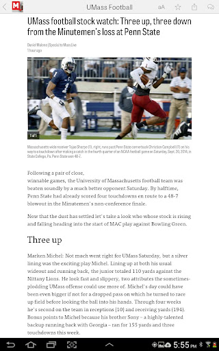 【免費運動App】MassLive.com: UMass Football-APP點子