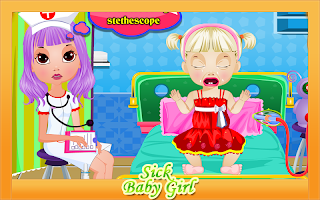 Baby Games - Sick Girl APK צילום מסך #7