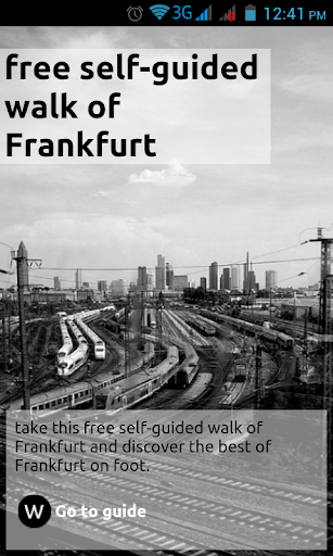 self-guided walk of Frankfurt