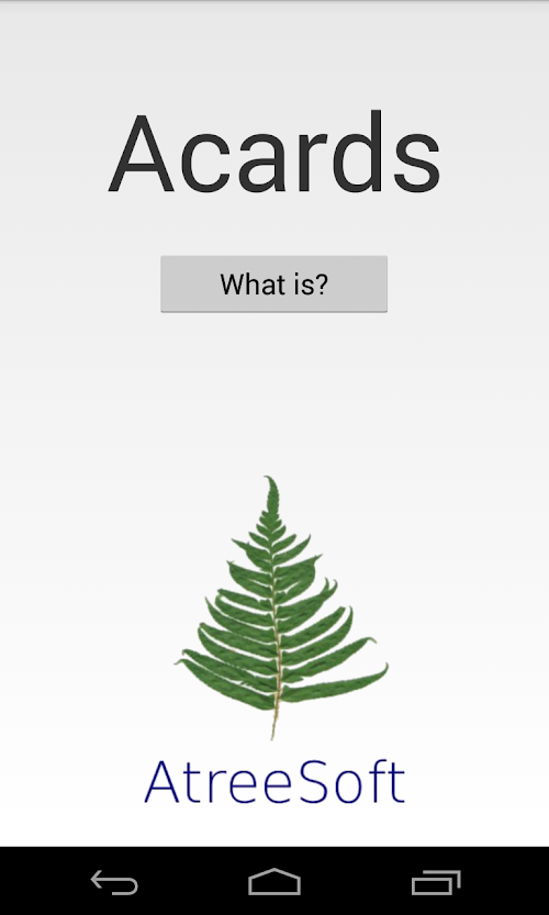 Android application Acards screenshort