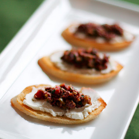 and Olive pesto Bruschetta Cheese ravioli with Goat recipe Tapenade cheese