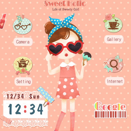 CUKI Theme Icecream Girl LOGO-APP點子