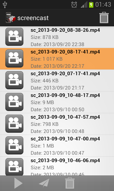 screencast - screenshot