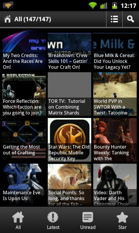 SWTOR News Pro Screen 1