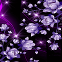 Purple Flowers Live Wallpaper