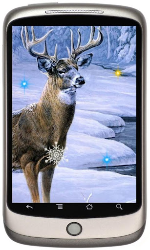 Deer Winter live wallpaper