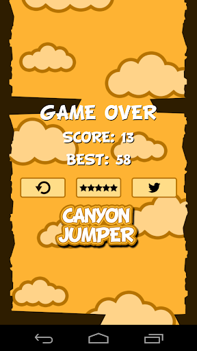 【免費街機App】Canyon Jumper-APP點子