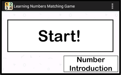 Learning Numbers Matching Game