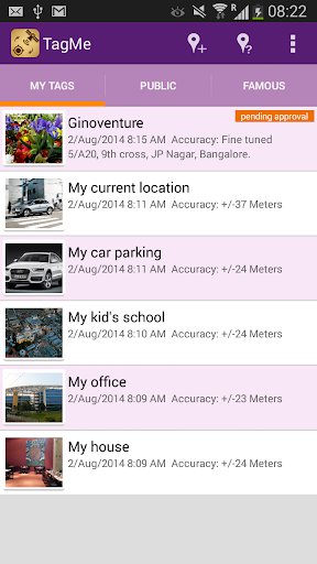 GPS Location Tagging - TagMe