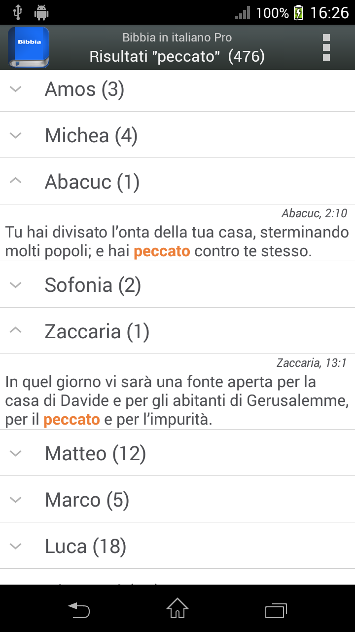 Bibbia in italiano PRO Screen 2
