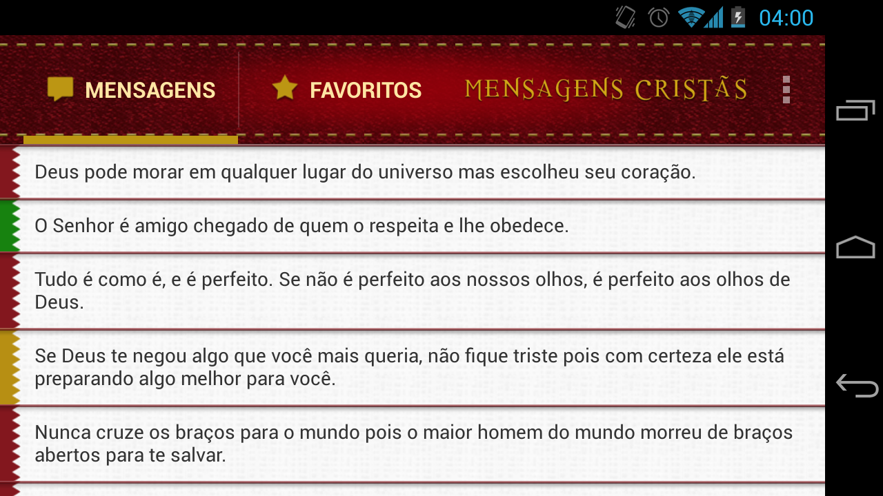 Mensagens Crist£s screenshot