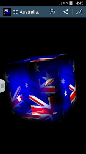 3D Australia Cube Flag LWP