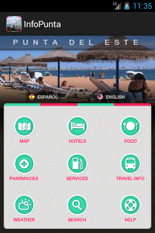 Punta del Este Tourist Guide Screen 1