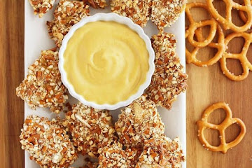 Honey Mustard Pretzel Chicken Bites