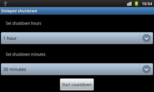 Android application Delayed shutdown screenshot