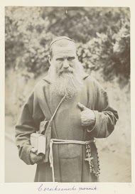 Portret van een monnik in pij