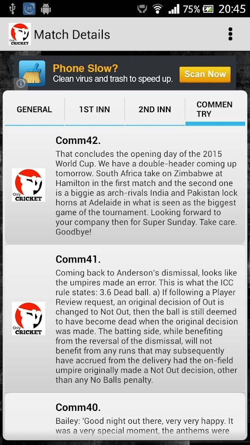 Worldcup 2015 - LiveScore - Android Apps on Google Play - 506 x 900 jpeg 133kB