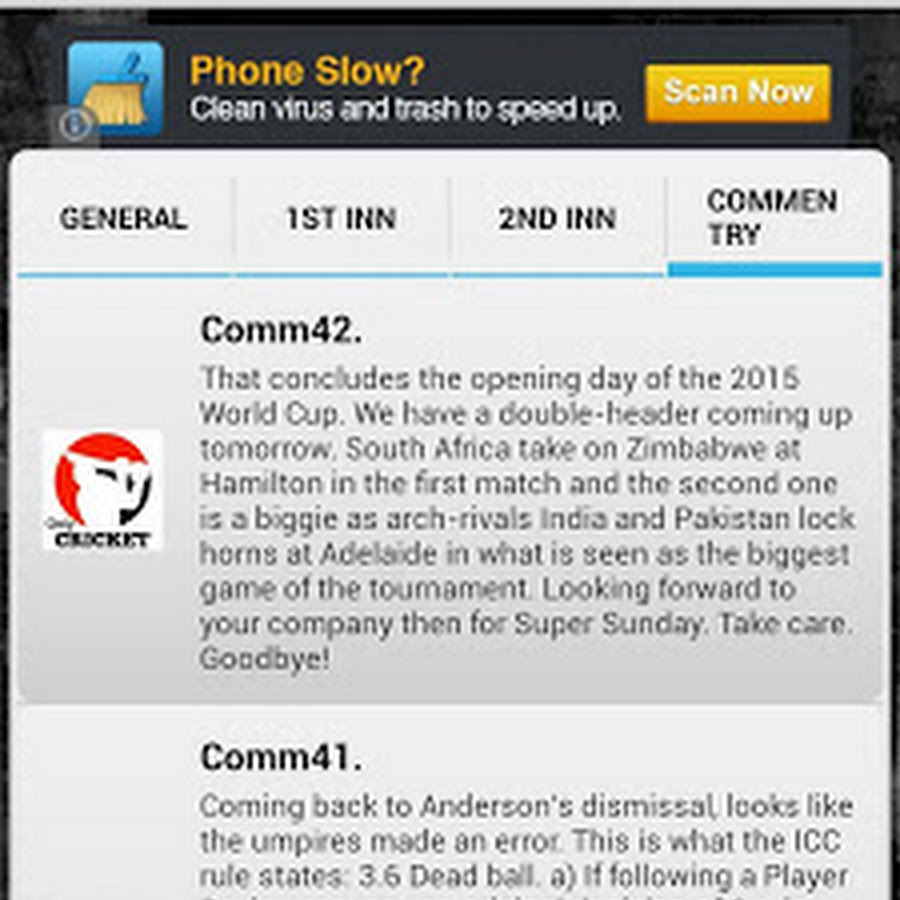 Cricket T20 World Cup Live Score Espn