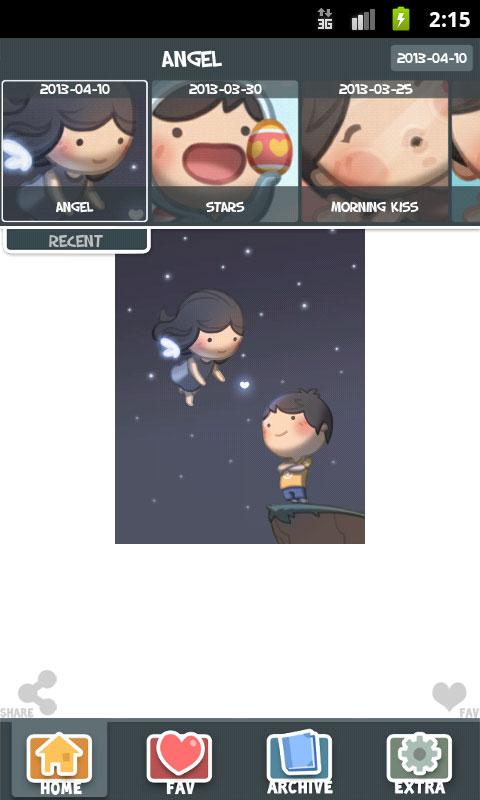Android application HJ Story Messages of Love screenshort