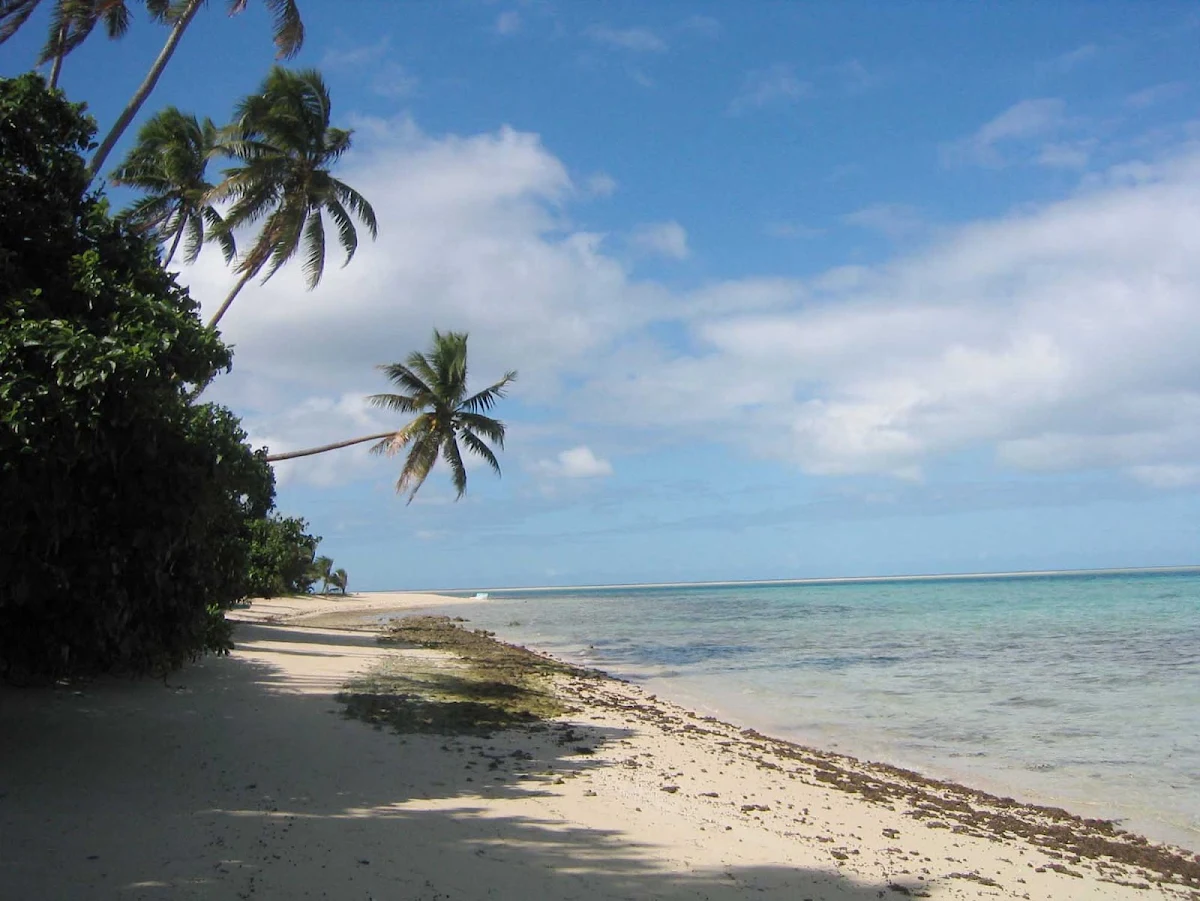beach-leleuvia-fiji - A beach on Leleuvia, Fiji.