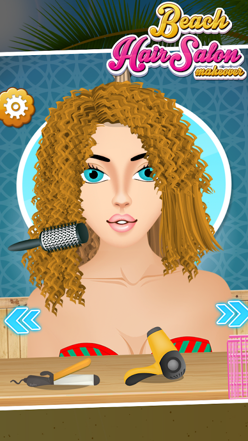 Android application Beach Hair Salon Makeover screenshort
