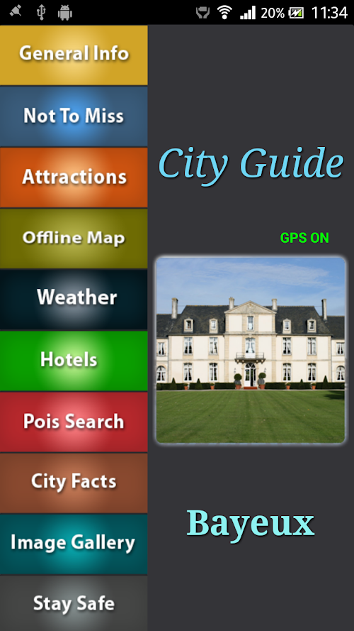 Android application Bayeux Offline Map Guide screenshort