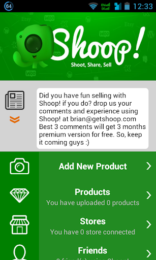 【免費生產應用App】Shoop! E-Commerce Sell Online-APP點子