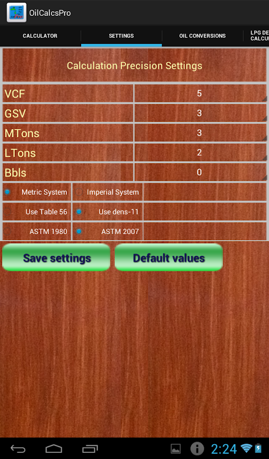 Oil Calculator Pro Android Apps on Google Play