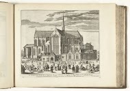 Gezicht op de Nieuwe Kerk te Amsterdam, 1726