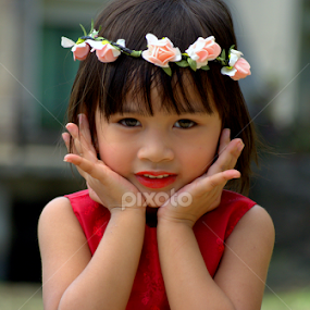 Pretty In Red by Jayson Lucto - Babies & Children Child Portraits