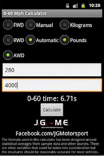 How to get 0-60 Mph Calculator 1.07 apk for android