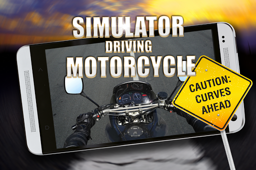 Simulator motorcycle driving