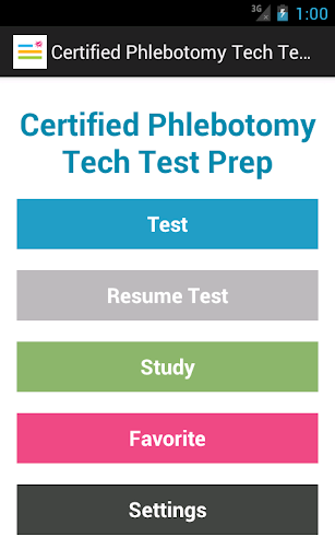 Certified Phlebotomy Test Prep