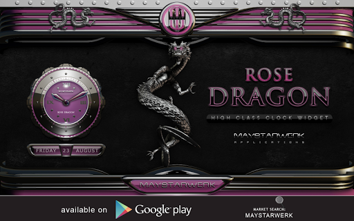 免費下載個人化APP|dragon digital clock rose app開箱文|APP開箱王
