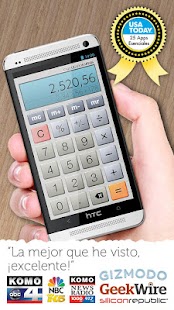 Captura de pantalla de la aplicacion Android Calculator Plus