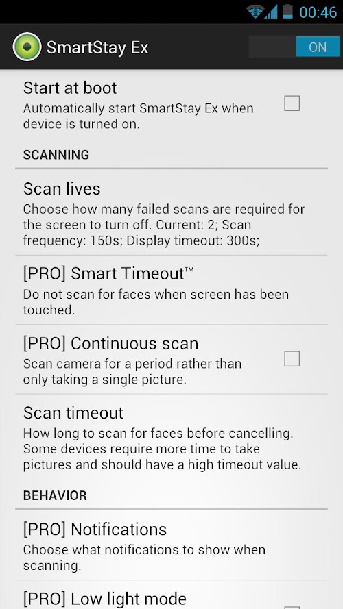 Android application SmartStay Ex Pro screenshort