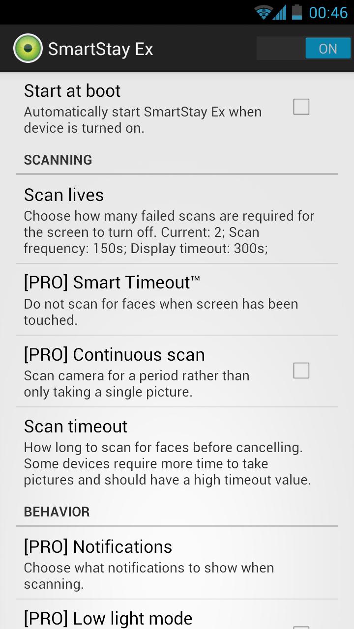 SmartStay Ex Pro Screen 1