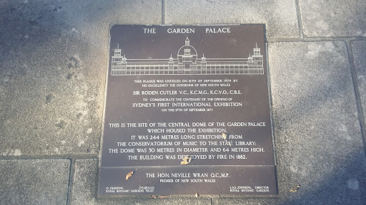 The Garden Palace Plaque