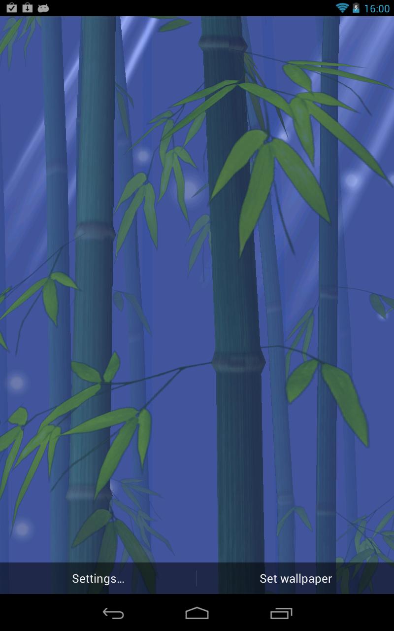 Bamboo Forest Live Wallpaper Screen 2