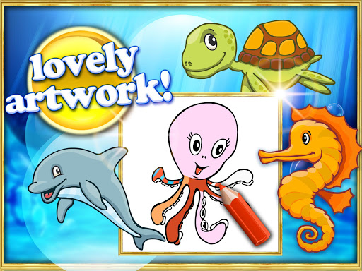 免費下載教育APP|幼儿及儿童画书与海洋动物和16种颜色 app開箱文|APP開箱王