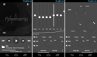 Skin for Poweramp v2 Flat Grey APK Screenshot Thumbnail #5