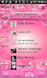 免費下載個人化APP|GO Contacts EX Pink Diamonds app開箱文|APP開箱王