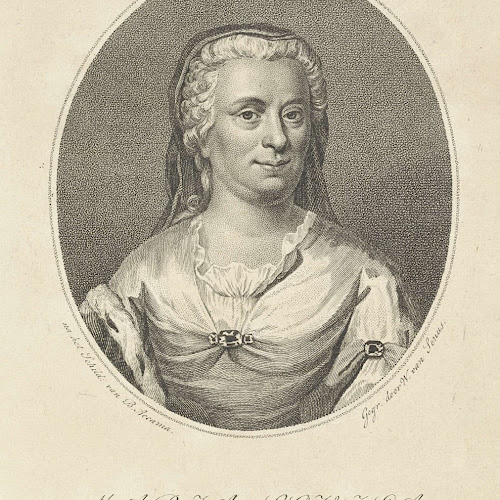 Portret van Maria Louisa van HessenKassel, Willem van Senus, after