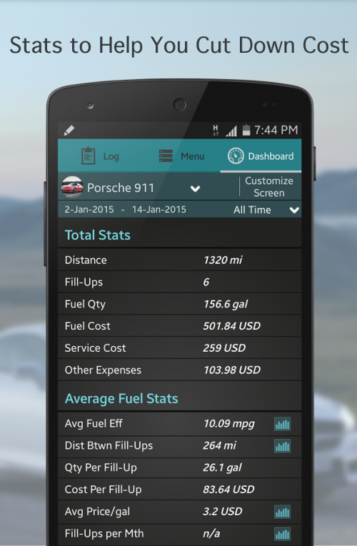 Fuel Buddy Car Mileage Log Android Apps on Google Play